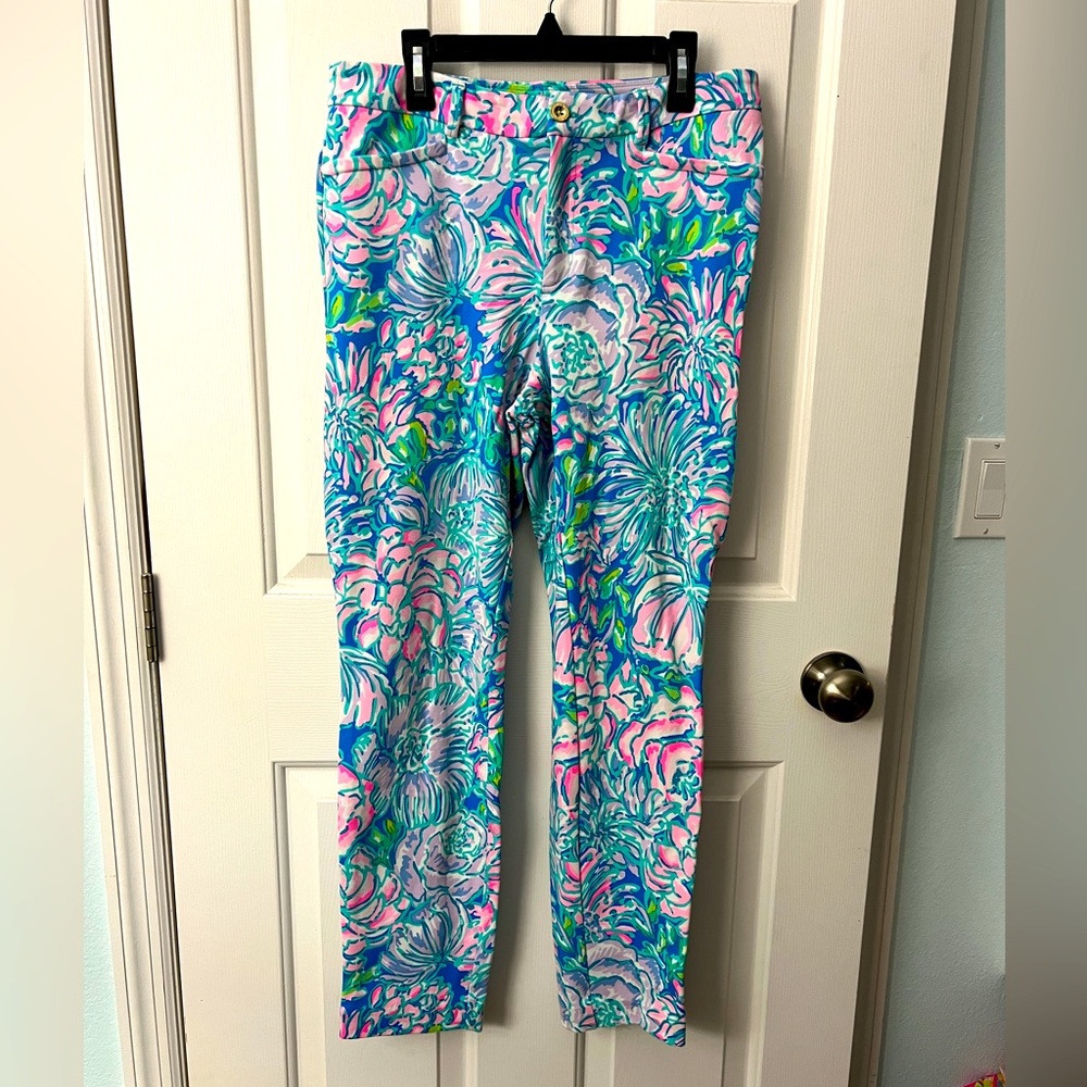 Lilly Pulitzer Kelly High Rise Knit Pants Size 8